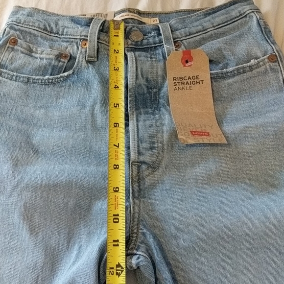 Levi's Ribcage Straight High Rise Jeans Tango Love - Picture 5 of 9